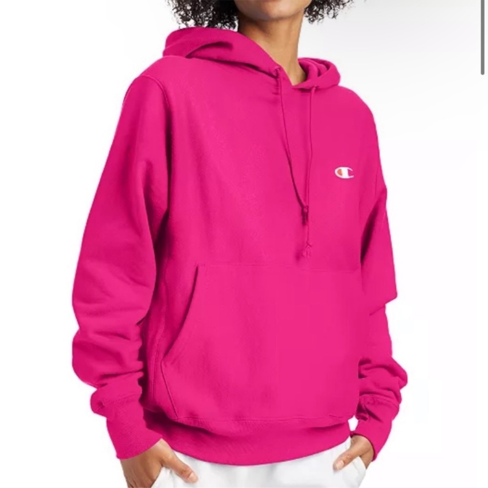 Hot Pink Champion Hoodie